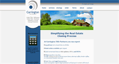 Desktop Screenshot of carringtontitle.com